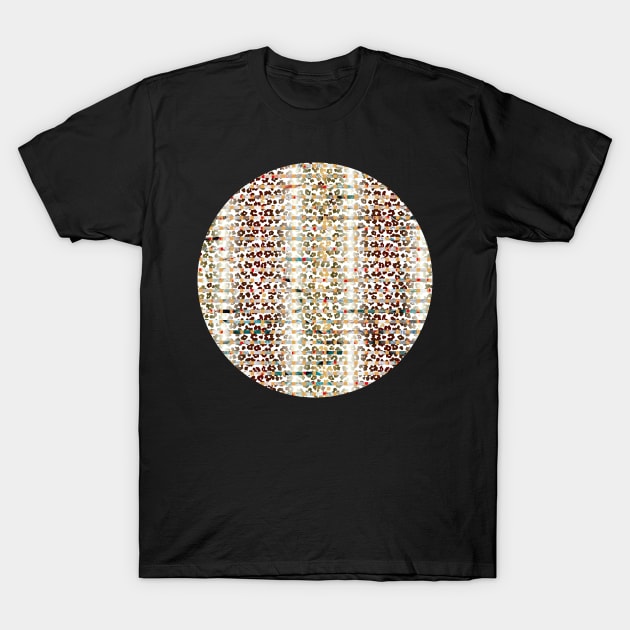 Colourful gradient unique flowers leopard stripes abstract modern 238 Pattern T-Shirt by dvongart